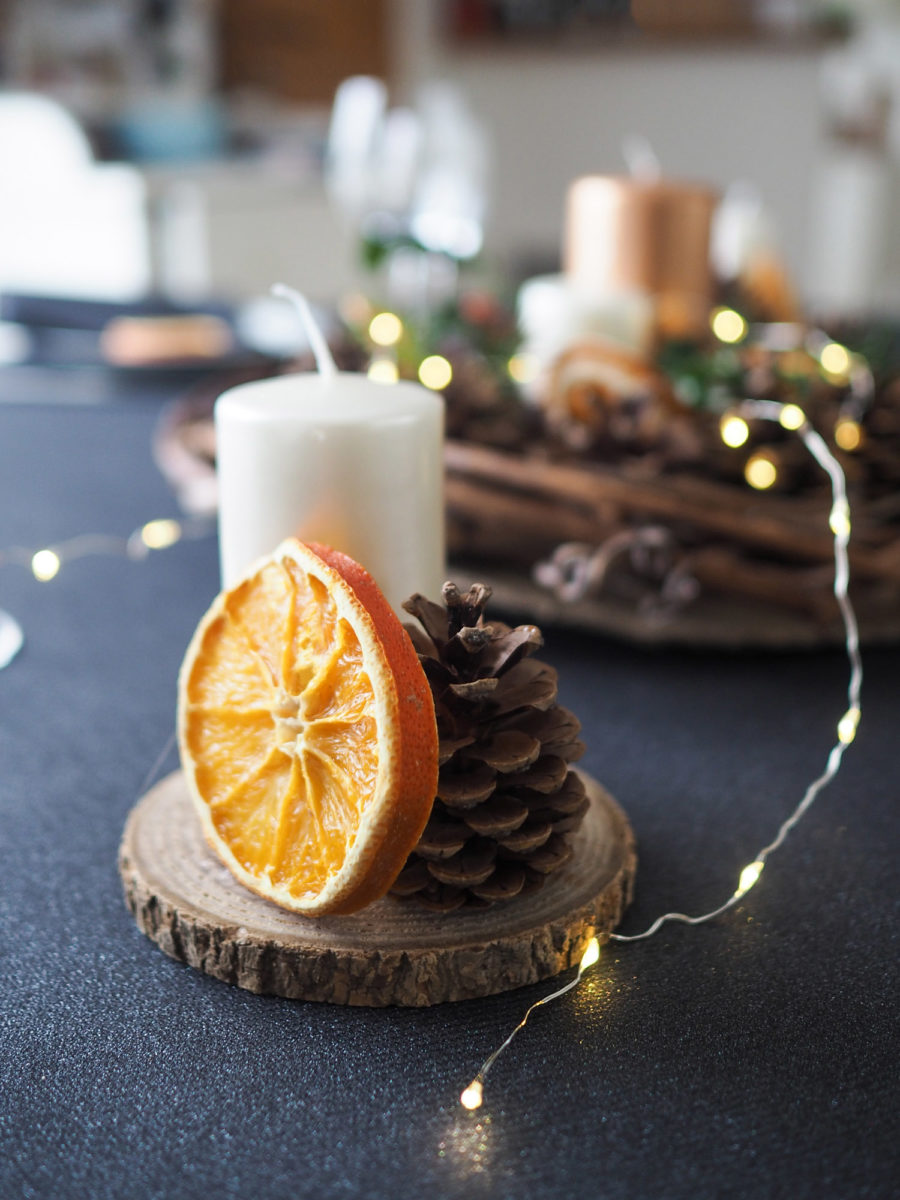 DIY - déco de table nature pour Noël (via mercipourlechocolat.fr)