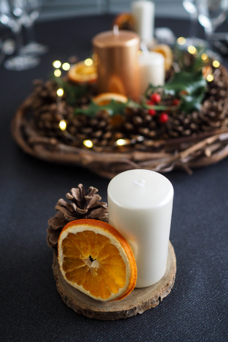 DIY - déco de table nature pour Noël (via mercipourlechocolat.fr)