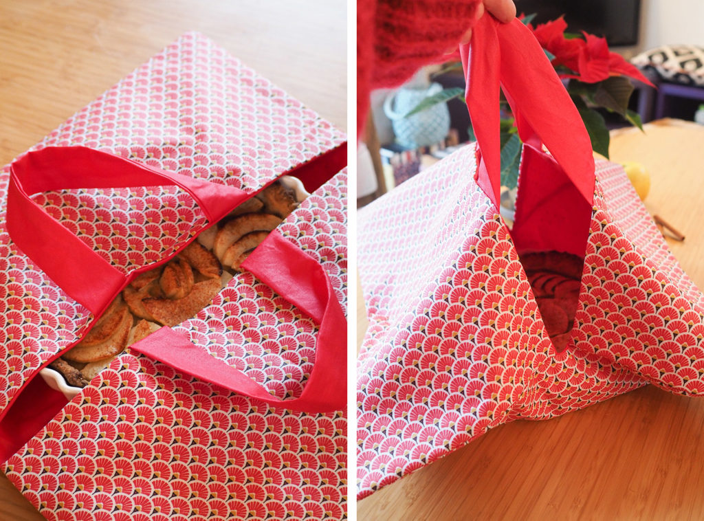 DIY - couture facile : sac à tarte réversible (via mercipourlechocolat.fr)