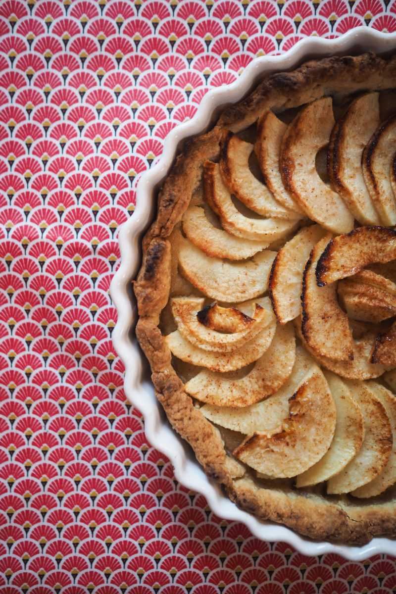 Tarte aux pommes maison - recette toute simple (via mercipourlechocolat.fr)