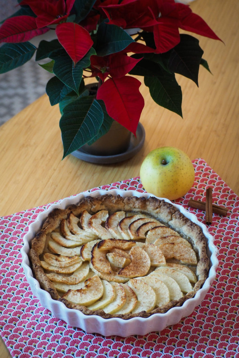 Tarte aux pommes maison - recette toute simple (via mercipourlechocolat.fr)