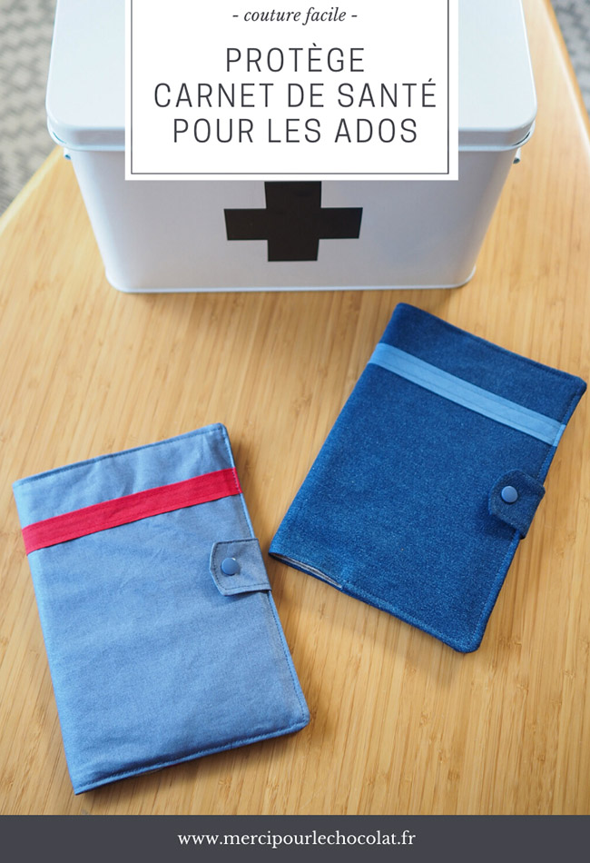 DIY couture - protège carnet de santé (via mercipourlechocolat.fr)