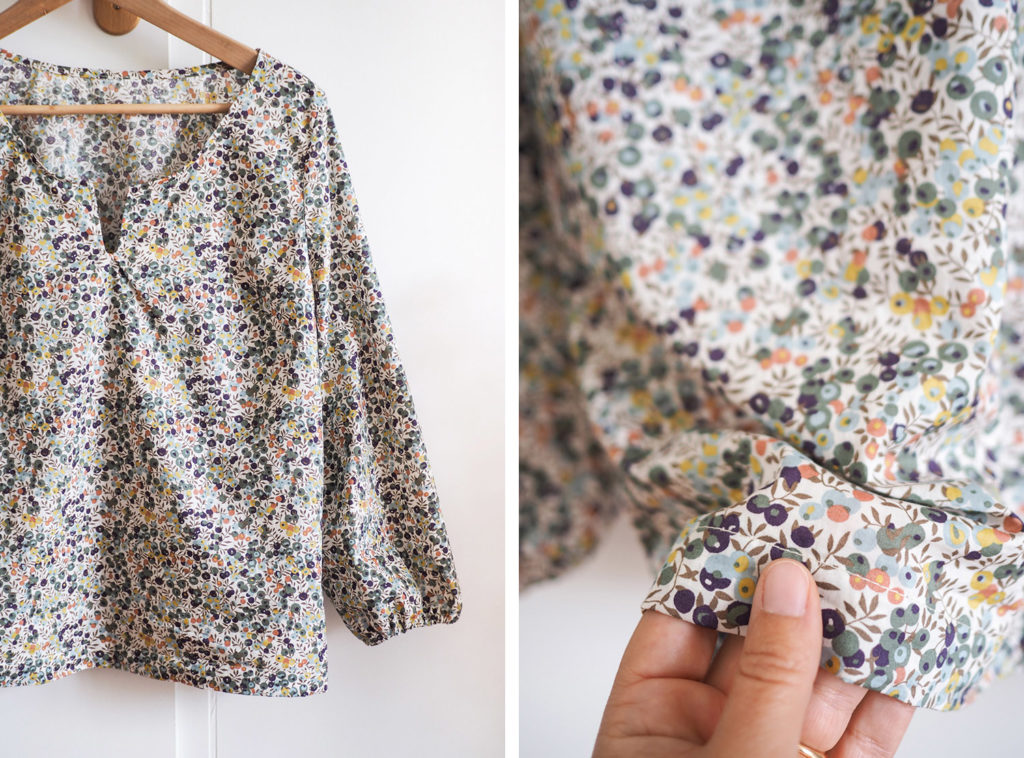 Couture facile - blouse en Liberty (patron Self Tissus via mercipourlechocolat)