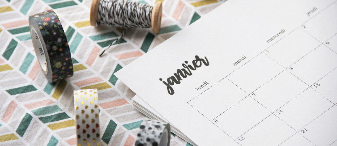 Calendrier 2021 tout simple, à customiser !