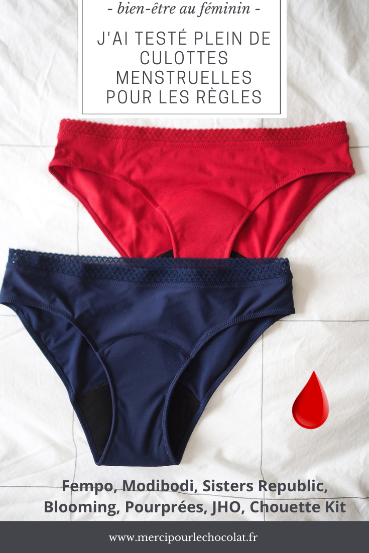 Test culottes menstruelles pour les règles - via mercipourlechocolat.fr