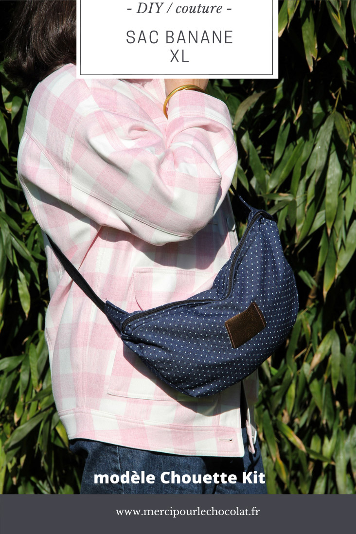 Couture - sac banane XL Chouette Kit en denim (via mercipourlechocolat.fr)