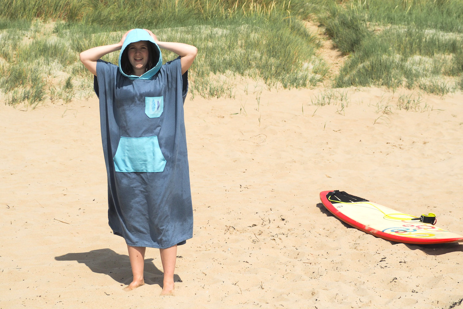LeStoff Poncho de Bain 100% Fibres Naturel – Léger, Absorbant, à séchage Rapide – Poncho de Plage à LeStoff Poncho de Bain 100% Fibres Naturel – Léger, Absorbant, à séchage Rapide – Poncho de Plage à