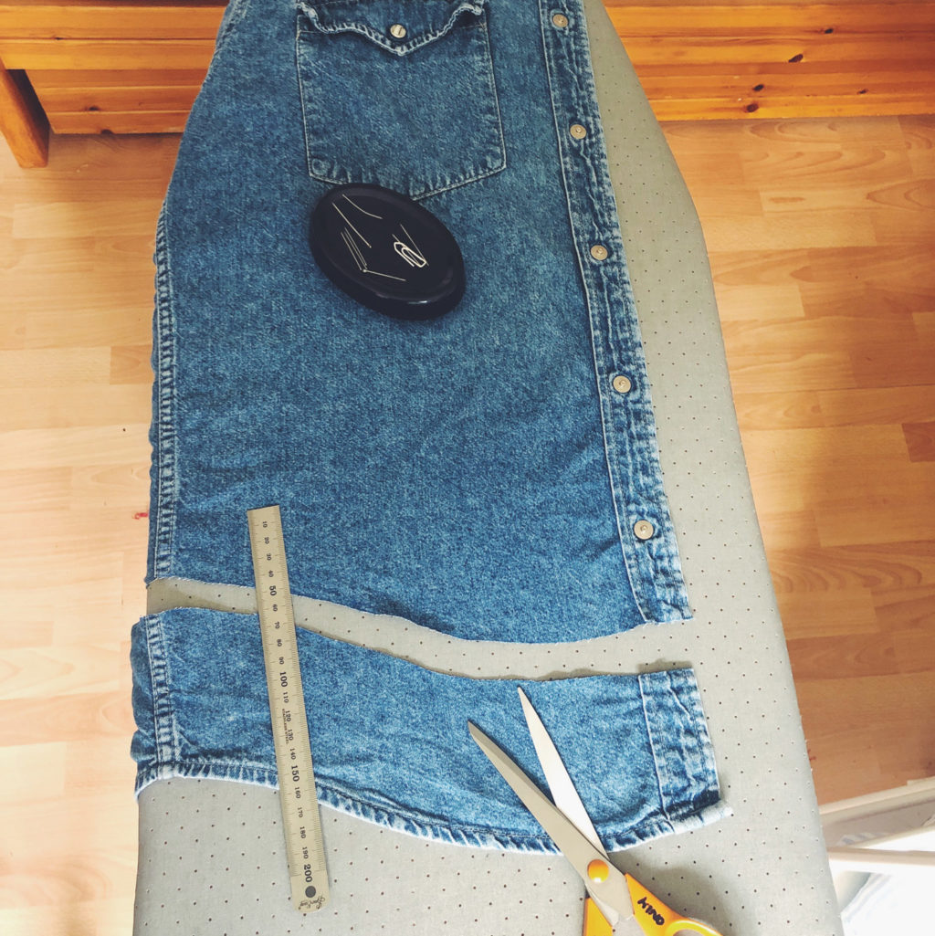 COUTURE UPCYCLING - retouche chemise en jeans levi's vintage