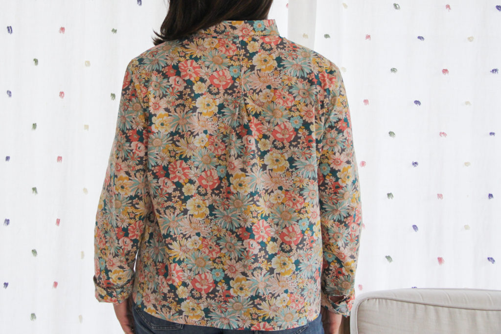 Couture - chemise Suzanne Chouette Kit à fleurs - cousue main