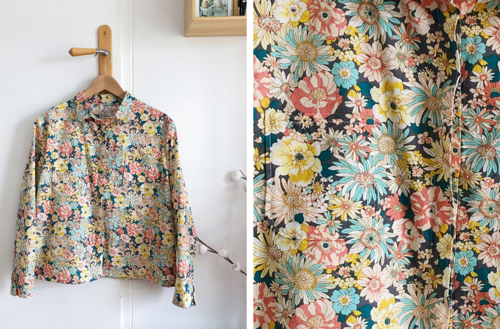 Couture - chemise Suzanne Chouette Kit à fleurs - cousue main
