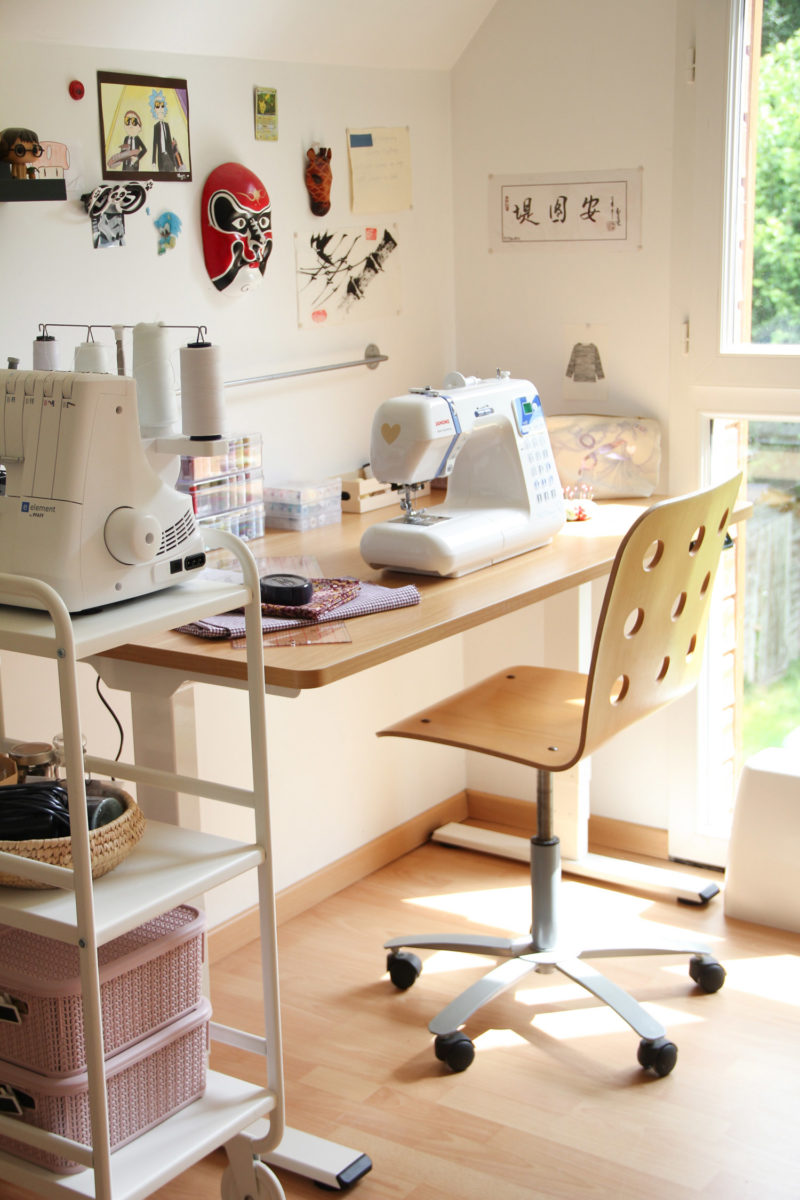 Mon atelier couture à la maison - organisation et mobilité