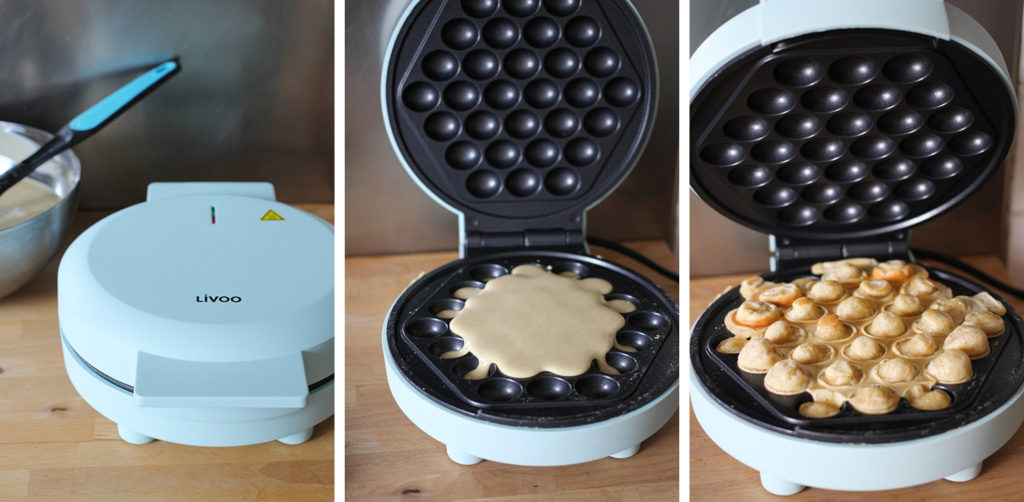 Recette gaufre buble - bubble waffles - gaufrier Mieuxquedesfleurs