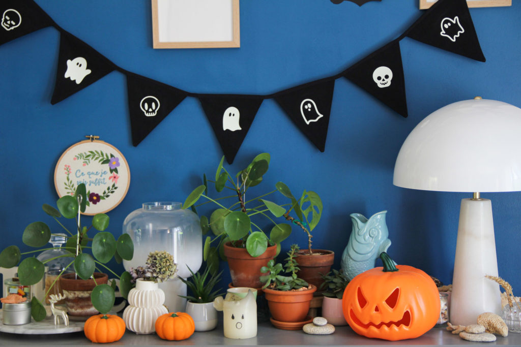 DIY - guirlande tissu HALLOWEEN phosphorescente - flex Cricut