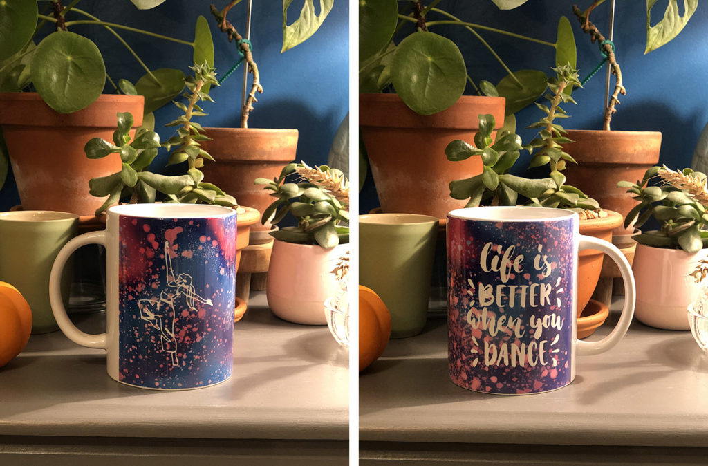 cadeaux faits maison - mug personnalisé danse - CRICUT MUG PRESS