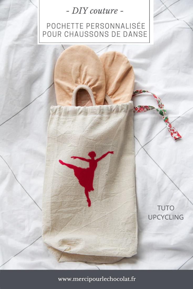 TUTO DIY - sac pochette chaussons de danse classique