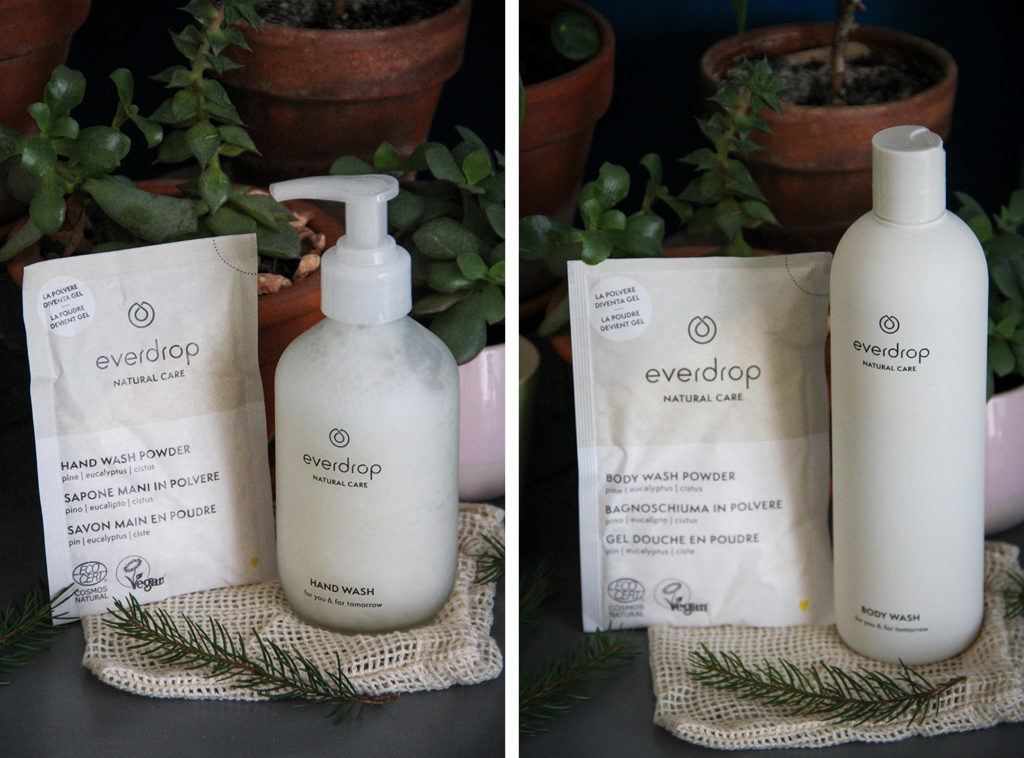 EVERDROP - recharge savon main et gel douche en poudre naturels