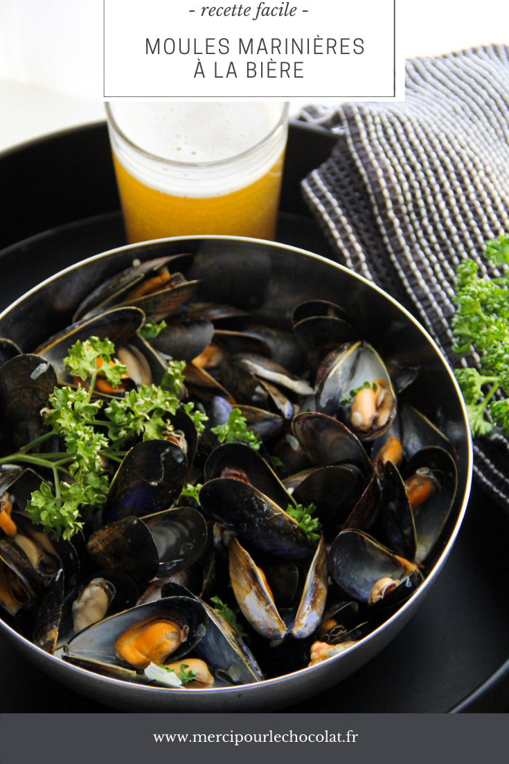 Recette facile - moules marinières à la bière (via mercipourlechocolat.fr)