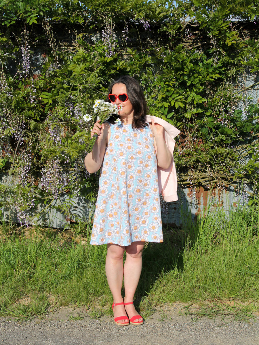 COUTURE - ROBE PETULA FIBREMOOD & TISSU IMPRIMÉ À LA DEMANDE CASPAR DESIGN - cousu main