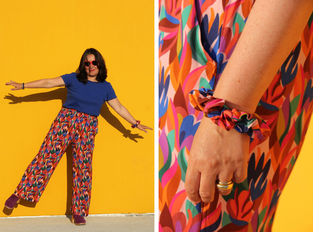 Couture - Color Therapy - pantalon Singapour Ikatee en viscose Wonderland Lise Tailor
