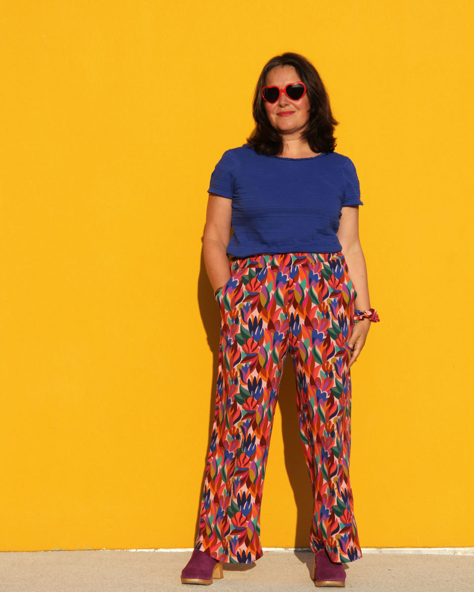 Couture - Color Therapy - pantalon Singapour Ikatee en viscose Wonderland Lise Tailor