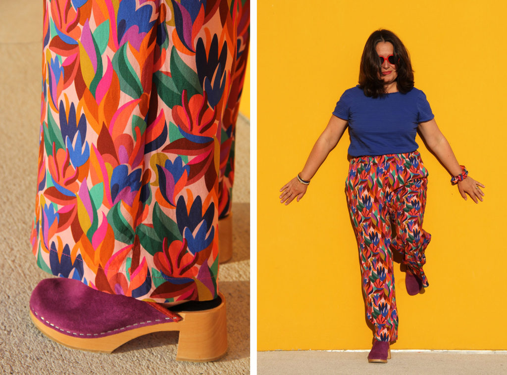 Couture - Color Therapy - pantalon Singapour Ikatee en viscose Wonderland Lise Tailor