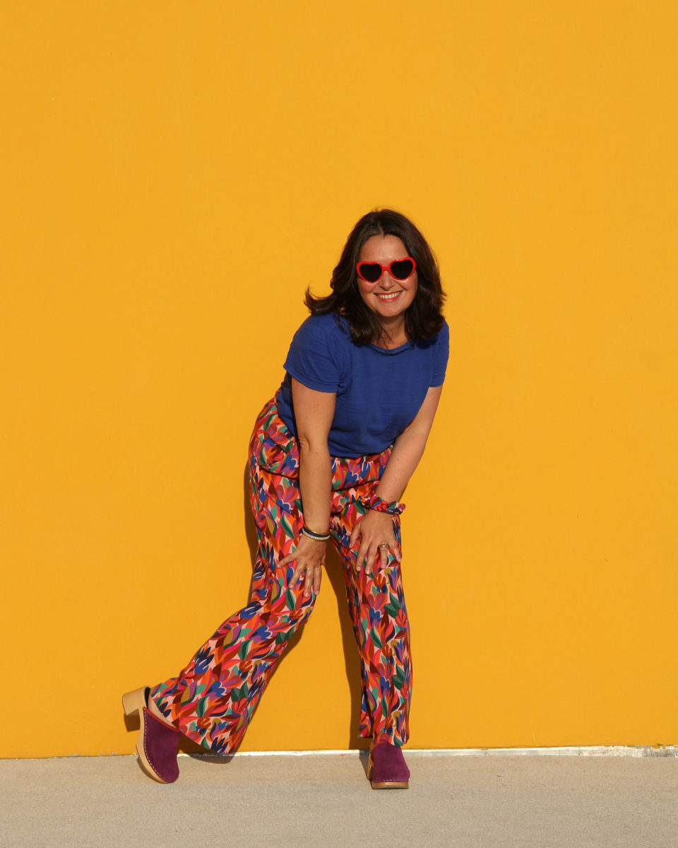 Couture - Color Therapy - pantalon Singapour Ikatee en viscose Wonderland Lise Tailor