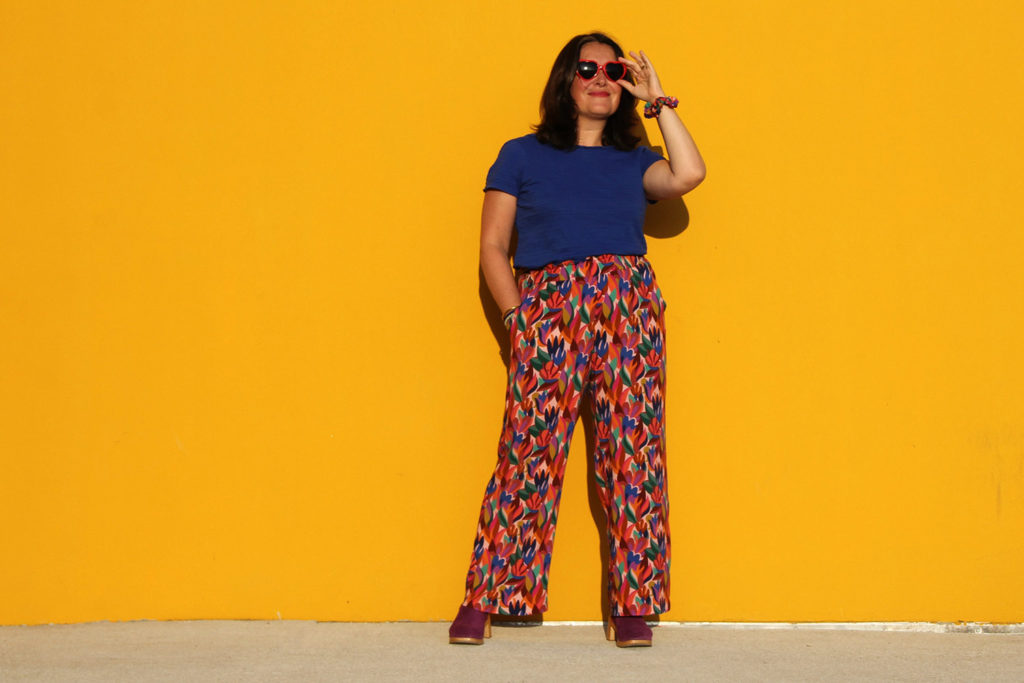 Couture - Color Therapy - pantalon Singapour Ikatee en viscose Wonderland Lise Tailor