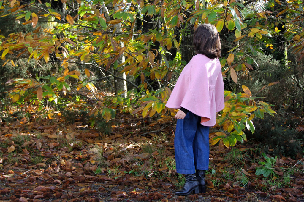 COUTURE - cape poncho CHUT CHARLOTTE en laine - cousu main