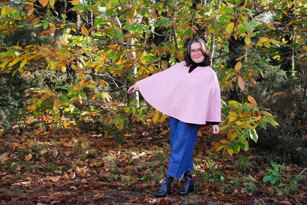 COUTURE - cape poncho CHUT CHARLOTTE en laine - cousu main