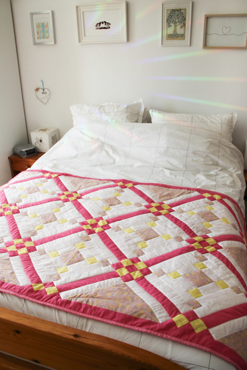 COUTURE PATCHWORK - mon premier quilt Malesherbes - patchwork moderne cousu main - www.mercipourlechocolat.fr / @mpchoco