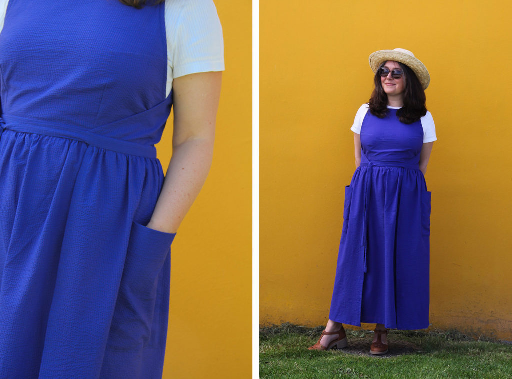 COUTURE - ROBLE TABLIER KHLOE - FIBREMOOD - cousu main, robe longue pour l'été
