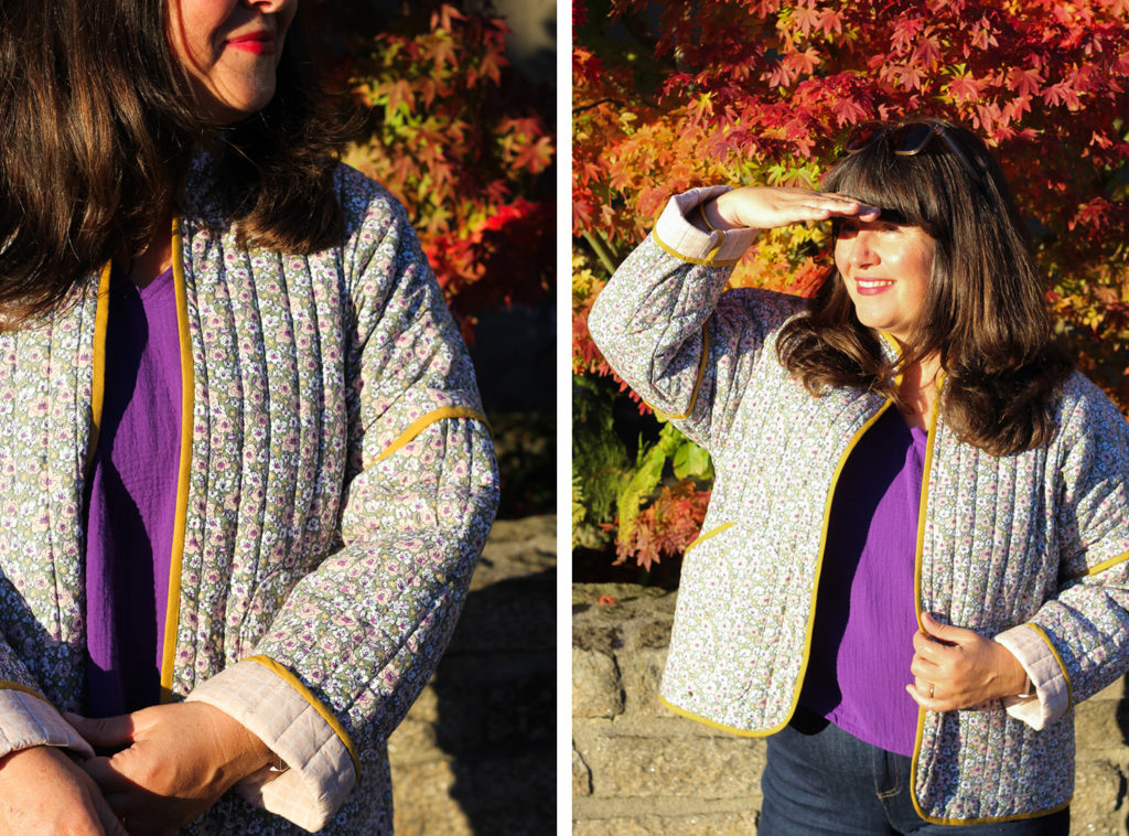 COUTURE FACILE - VESTE MATELASSÉE KIM CHOUETTE KIT + BLOUSE ADÈLE CHOUETTE KIT - cousu main
