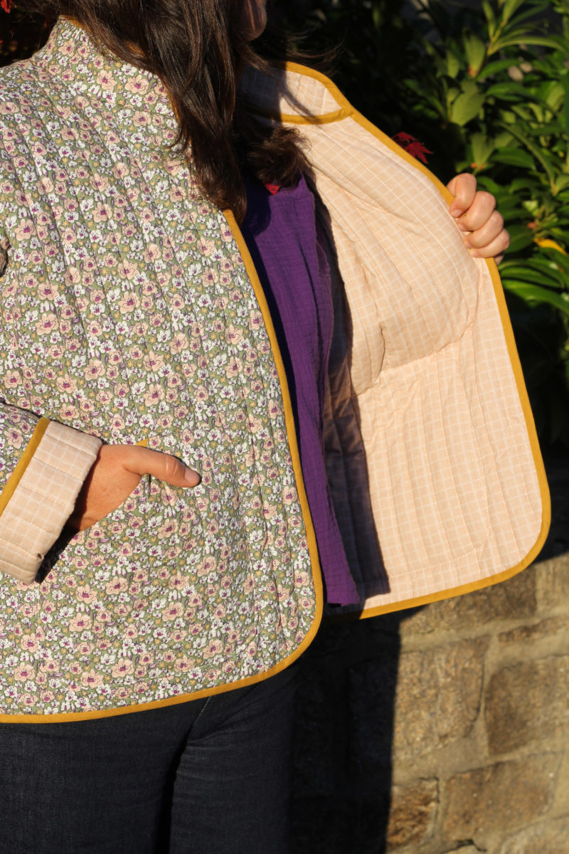 COUTURE FACILE - VESTE MATELASSÉE KIM CHOUETTE KIT + BLOUSE ADÈLE CHOUETTE KIT - cousu main