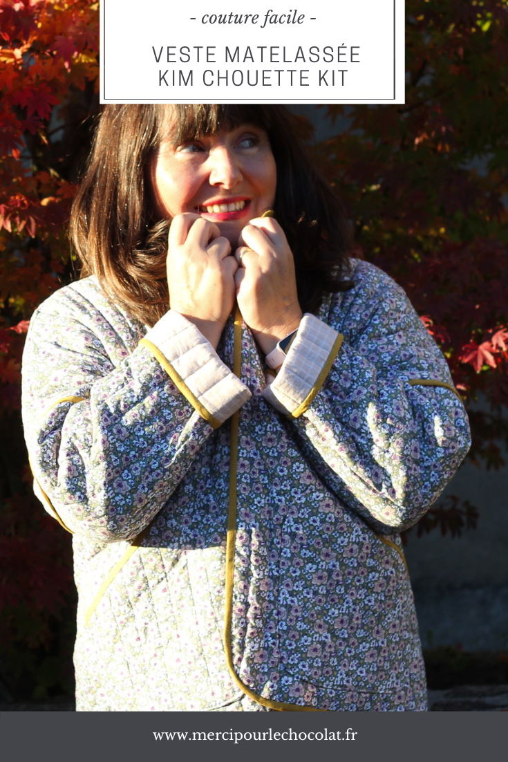 COUTURE FACILE - VESTE MATELASSÉE KIM CHOUETTE KIT + BLOUSE ADÈLE CHOUETTE KIT - cousu main