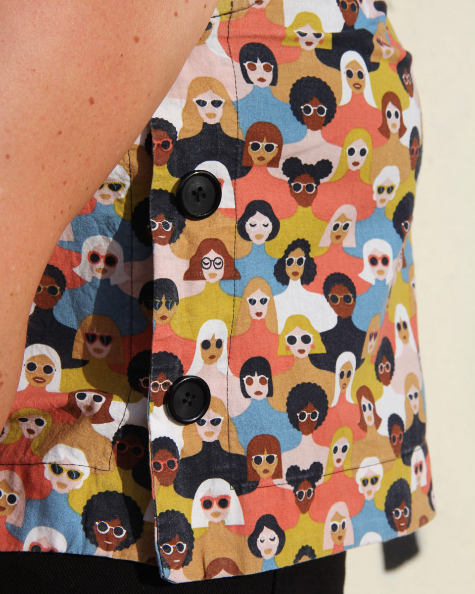 COUTURE - LE TOP ATELIER BRUNETTE - TISSU PPMC PAPAPIQUEETMAMANCOUD - cousu main